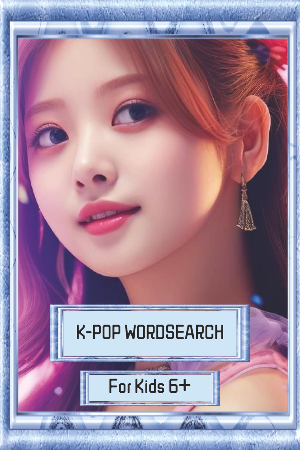 K-Pop Wordsearch Blue: Easy to Read Print about K-Pop, Artists, Korean Singers, and More | 6x9 inches (15.24 x 22.86 cm) ... Teens, and Kids