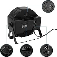 Vista 5 de Litake - Luces Par de DJ, RGB 36 LED, luces de escenario activadas por sonido, luces LED ascendentes controladas por control remoto y DMX, 7 modos