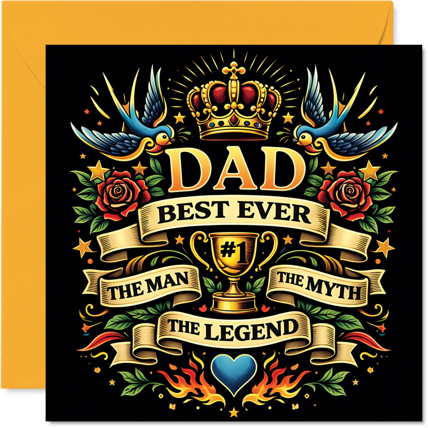 Proud Birthday Card for Dad, Champion Dad Vibes