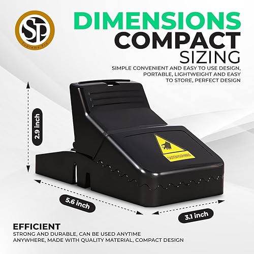 Miniatura 3 de Trampas para ratones de interior para ratones, trampas para ratones para casa, asesino de ratones, atrapador de ratones, sanitarias de eficacia