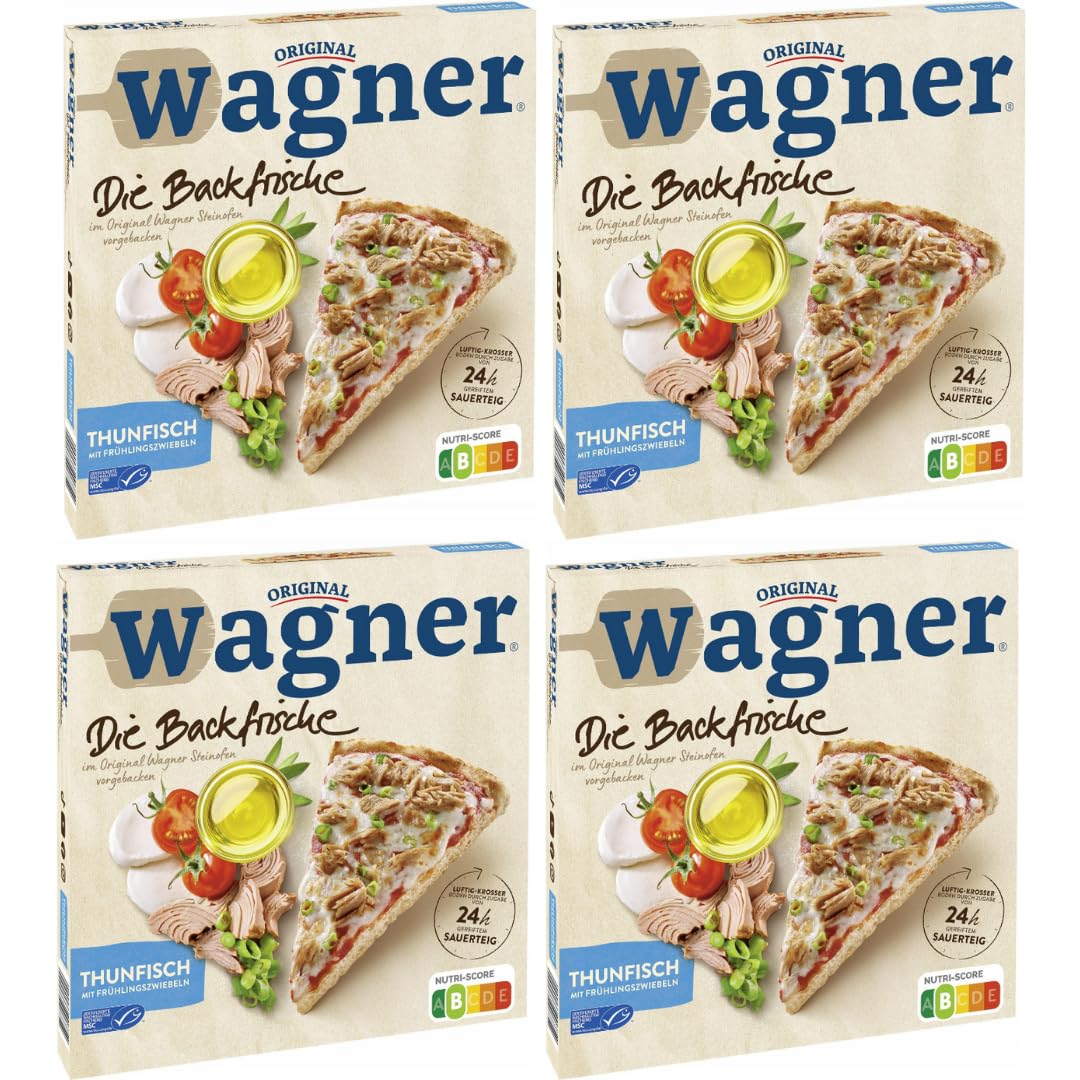Wagner Die Backfrische Pizza Thunfisch 340g x 4 Stück