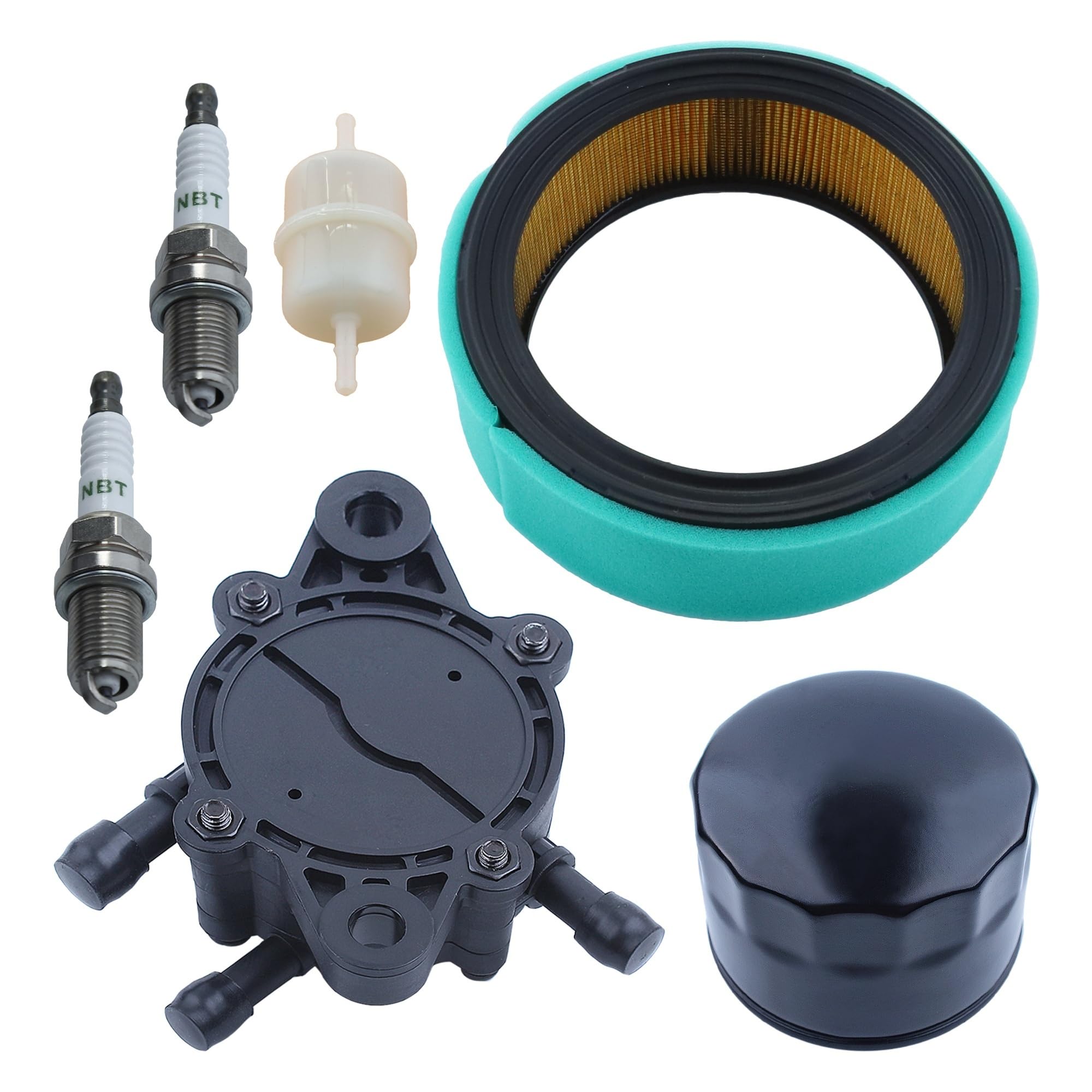 Kit de ajuste de filtro de aire y filtro de aceite y combustible for cortacésped con motor CH18, CH20, CH22, CH23, CH25, CV17, CV18, CV19, CV20 y CV22.
