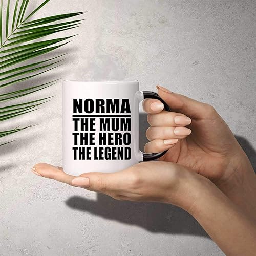 Miniatura 3 de Gifts, Norma The Mum The Hero The Legend, 11oz Color Changing Mug Ceramic Heat Sensitive Magic Tea-Cup - for Birthday Anniversary Christmas Mothers