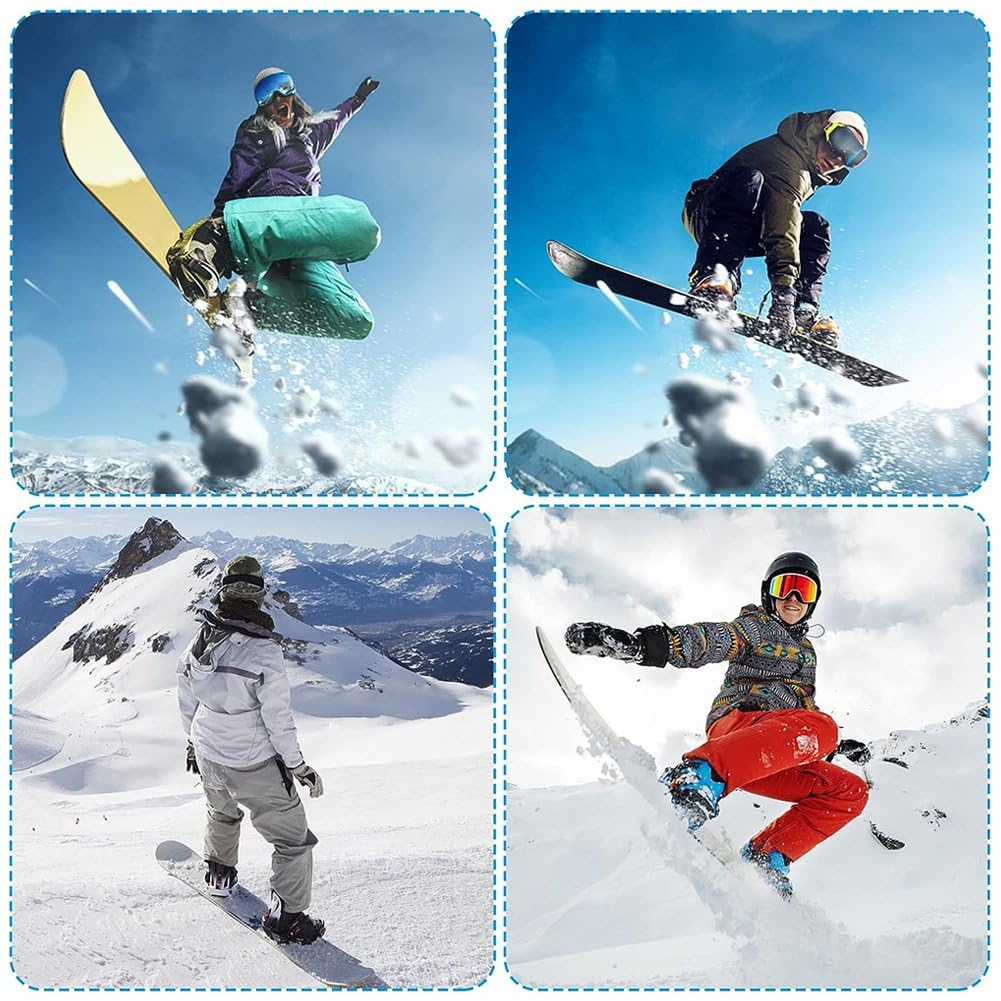 Correas De Tobillo para Snowboard, Repuesto Accesorios Fijación con Correa para Esquís 4 Piezas