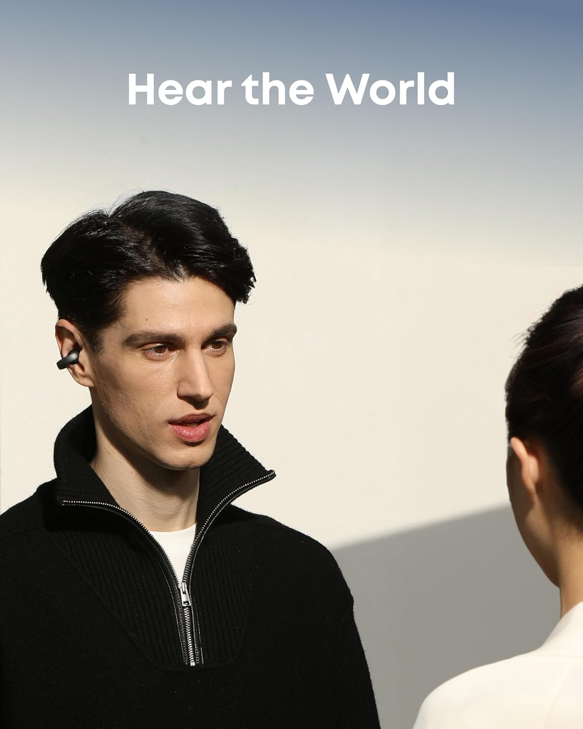 Soundcore AeroClip by Anker, Open-Ear Earbuds, Clip-On Headphones, Adaptive Comfort, Clear Calls with 4 Mics and AI, Stable Fit, 12mm Drivers for Powerful Bass, Hi-Res, Open-Ring Design (Renewed) - Image 4