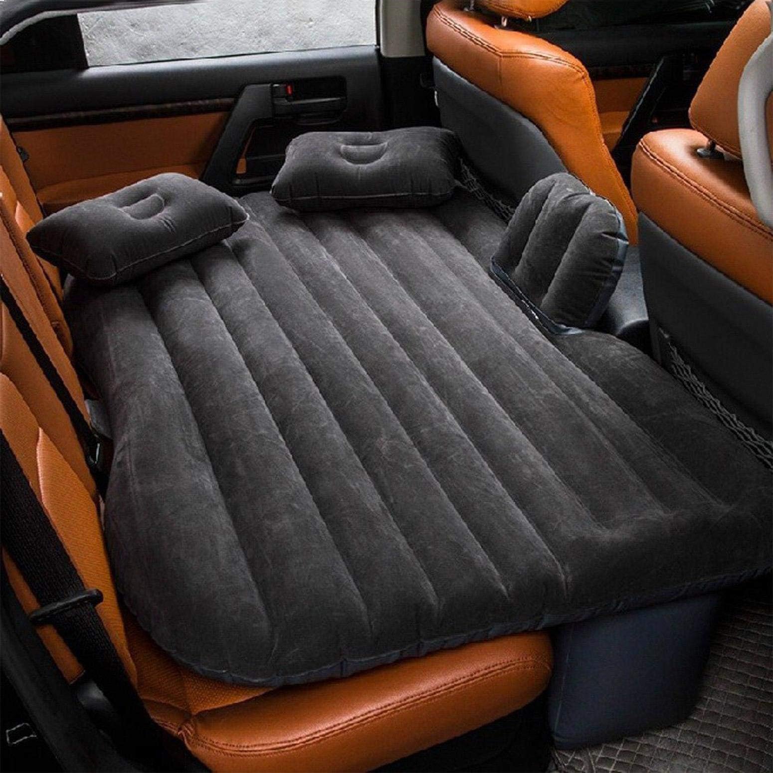 Car Air Mattress Travel Inflatable Back Seat Air Bed Cushion with Auto