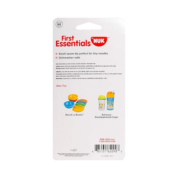 First Essentials by NUK Soft-Bite Infant Spoons