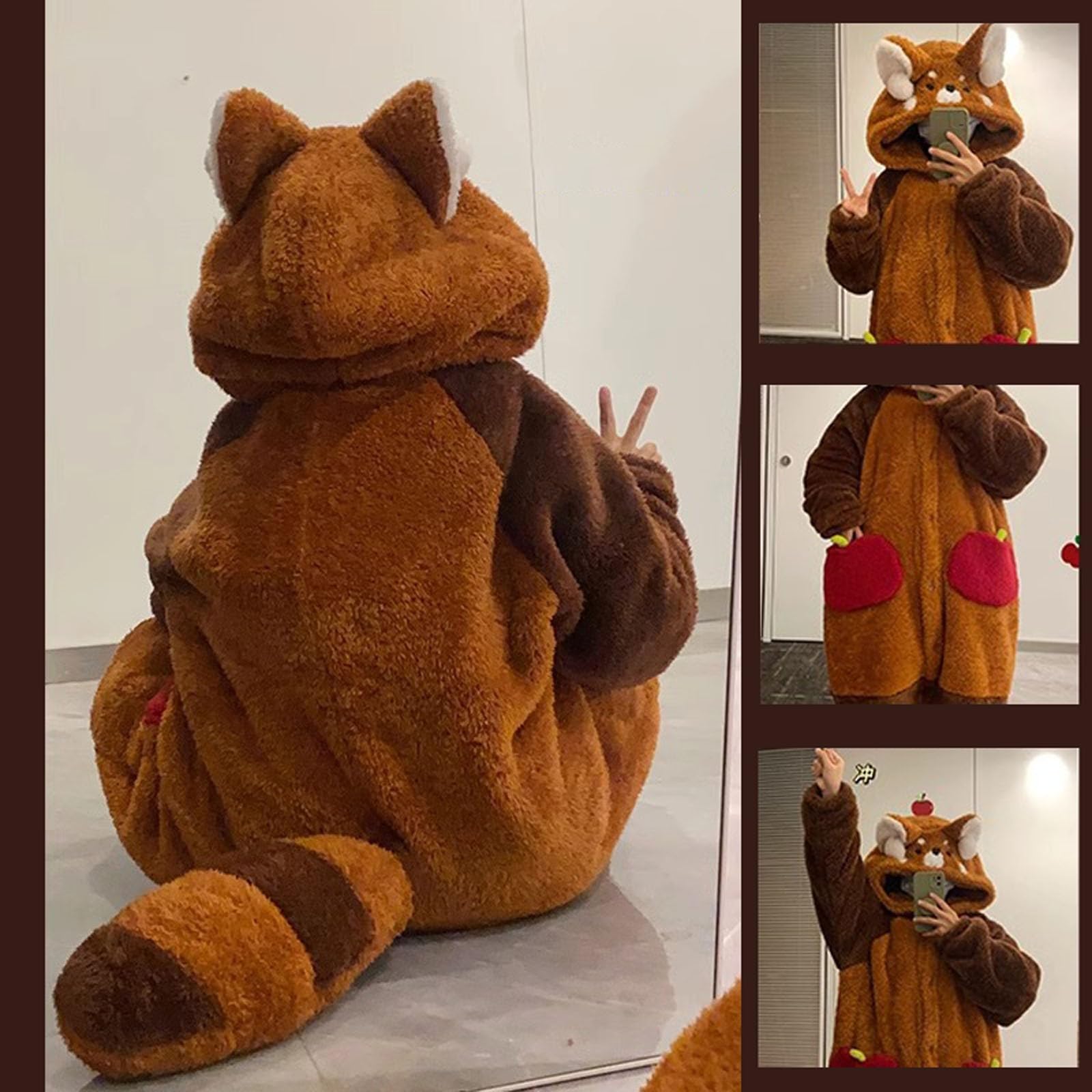Pigiama Capibara Peloso, Tutina Capibara, Tutina Capibara Adulto Pigiama Intero Indossabile Capybara Tutina Capybara, Morbido Pigiama Per Cosplay, Bambini E Adulti