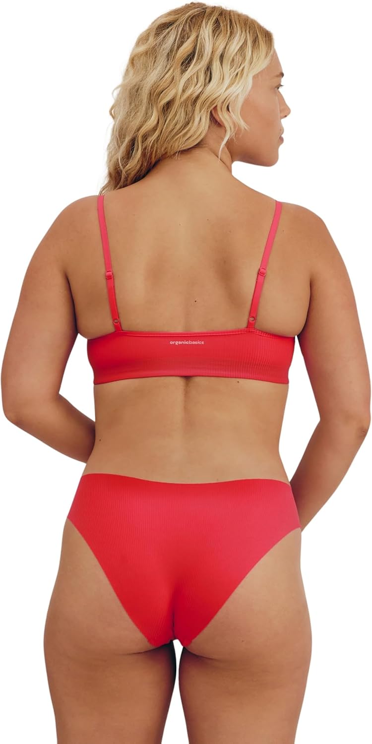 Organic Basics Women's Naked Ribbed V-Neck Bralette - Image 2