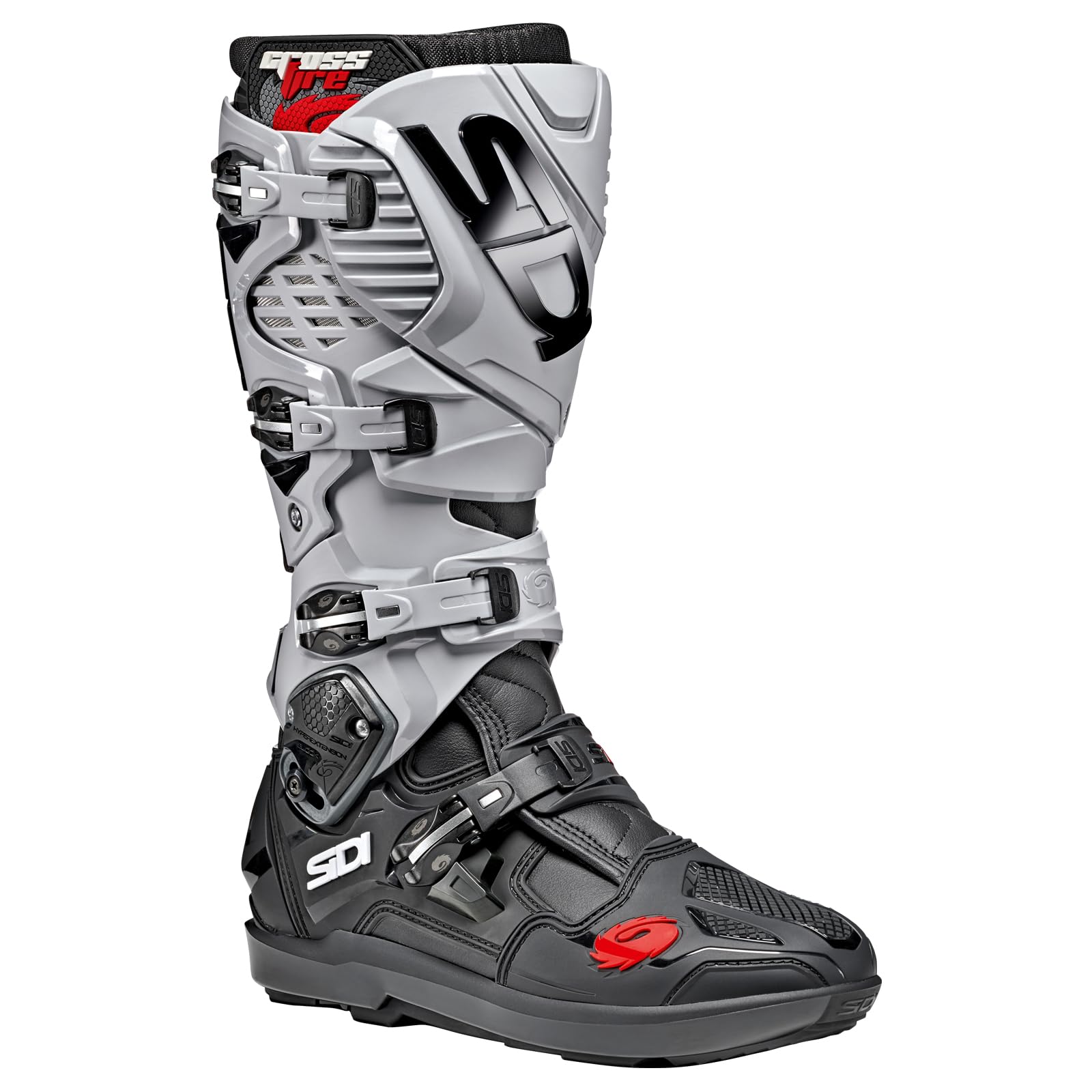 SIDI Men Motorcycle Boots, Ash Black, 44 EU