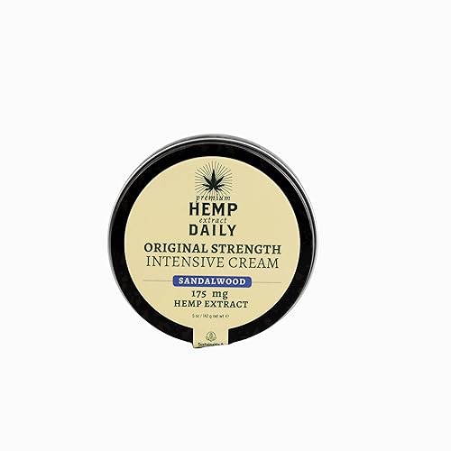 Miniatura 8 de Crema intensiva de cáñamo diaria  Crema de cáñamo con aceites esenciales  Vegana, ingredientes orgánicos  5.0 onzas (madera de sándalo)