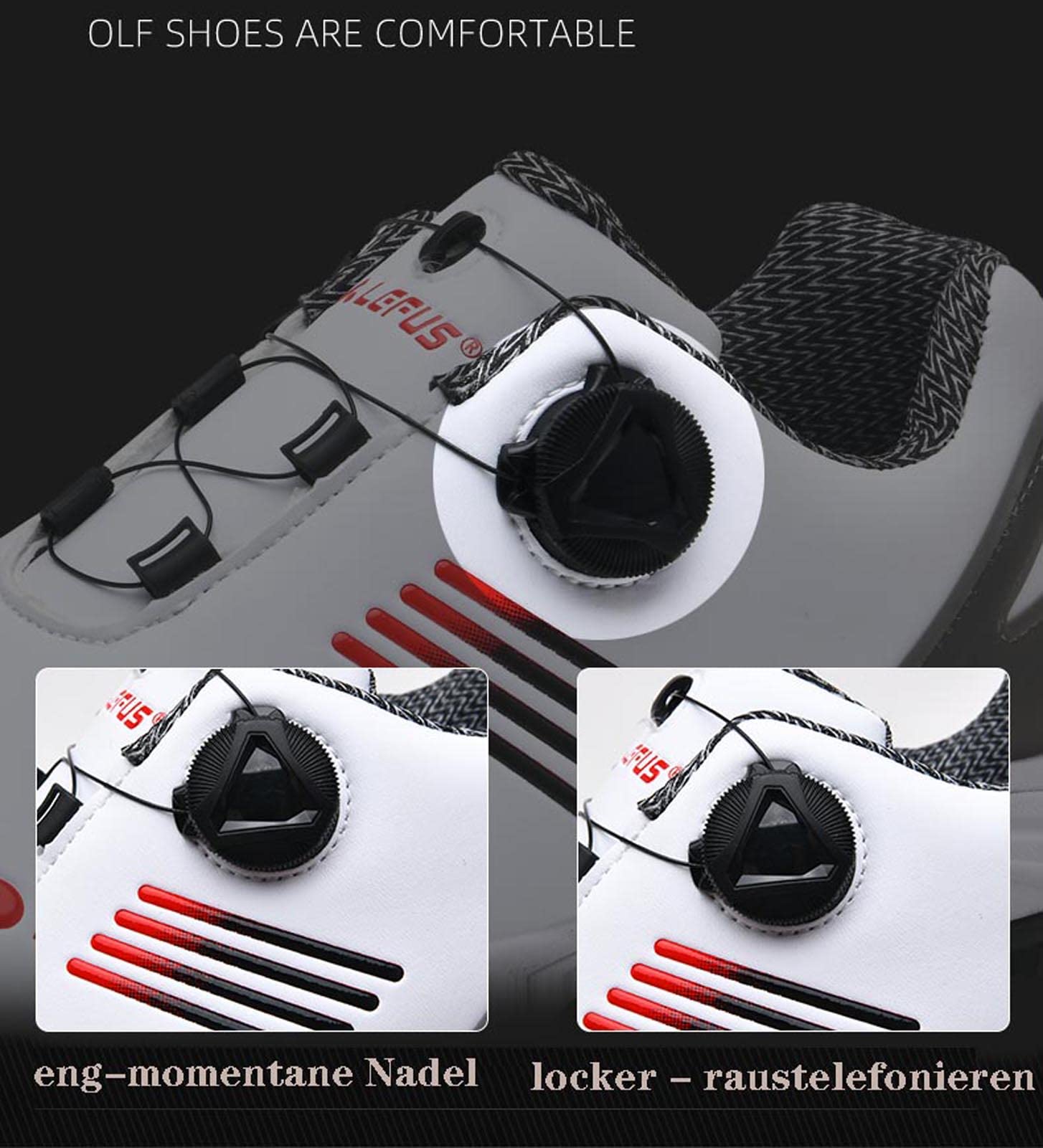 BLBK Chaussures de golf imperméables et légères pour homme