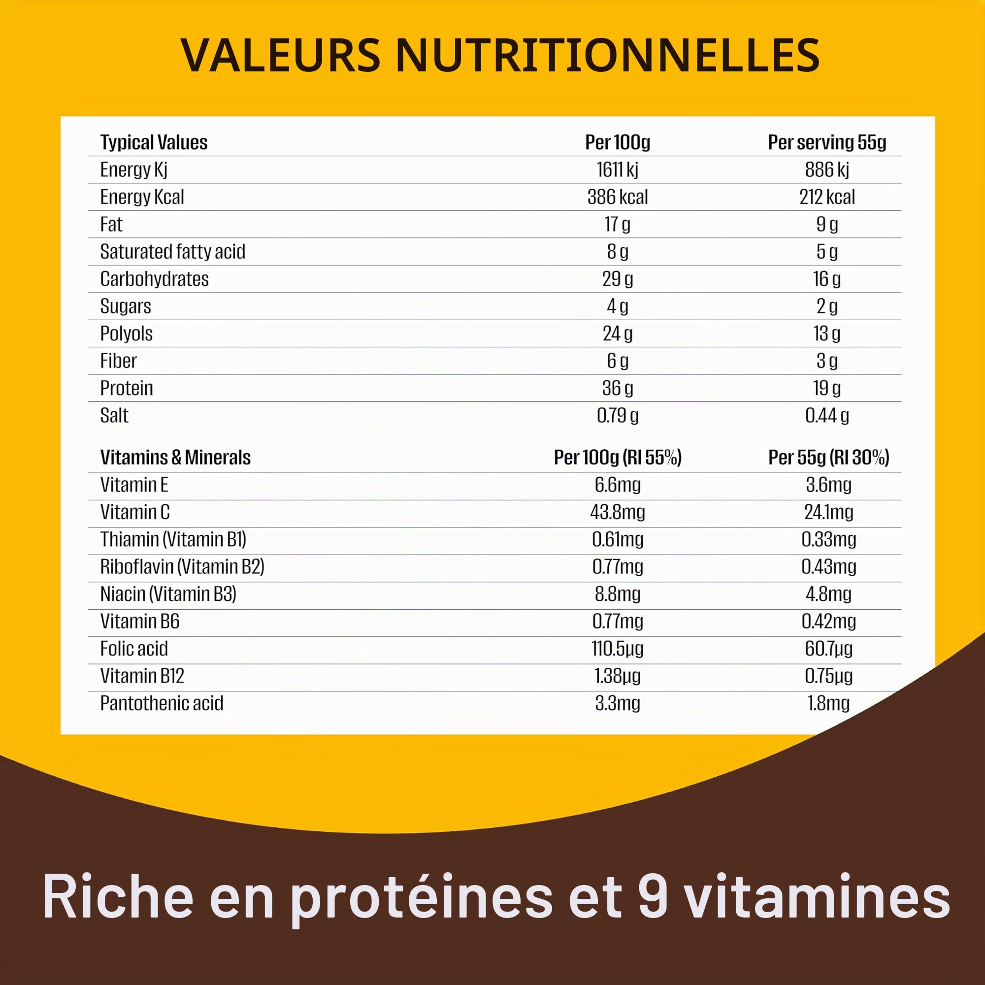 Fulfil Barre de vitamines et de protéines au chocolat blanc saveur cacahuète et caramel 55 g