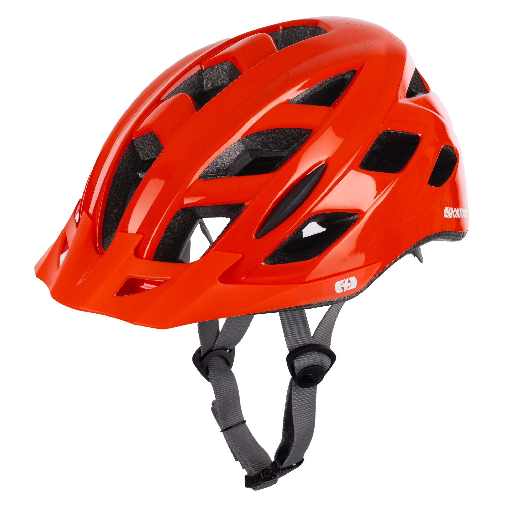 Oxford Metro-V Helmet | Trail Cycle Bike Bicycle Adult Head Protection, 58-61cm, Gloss Red