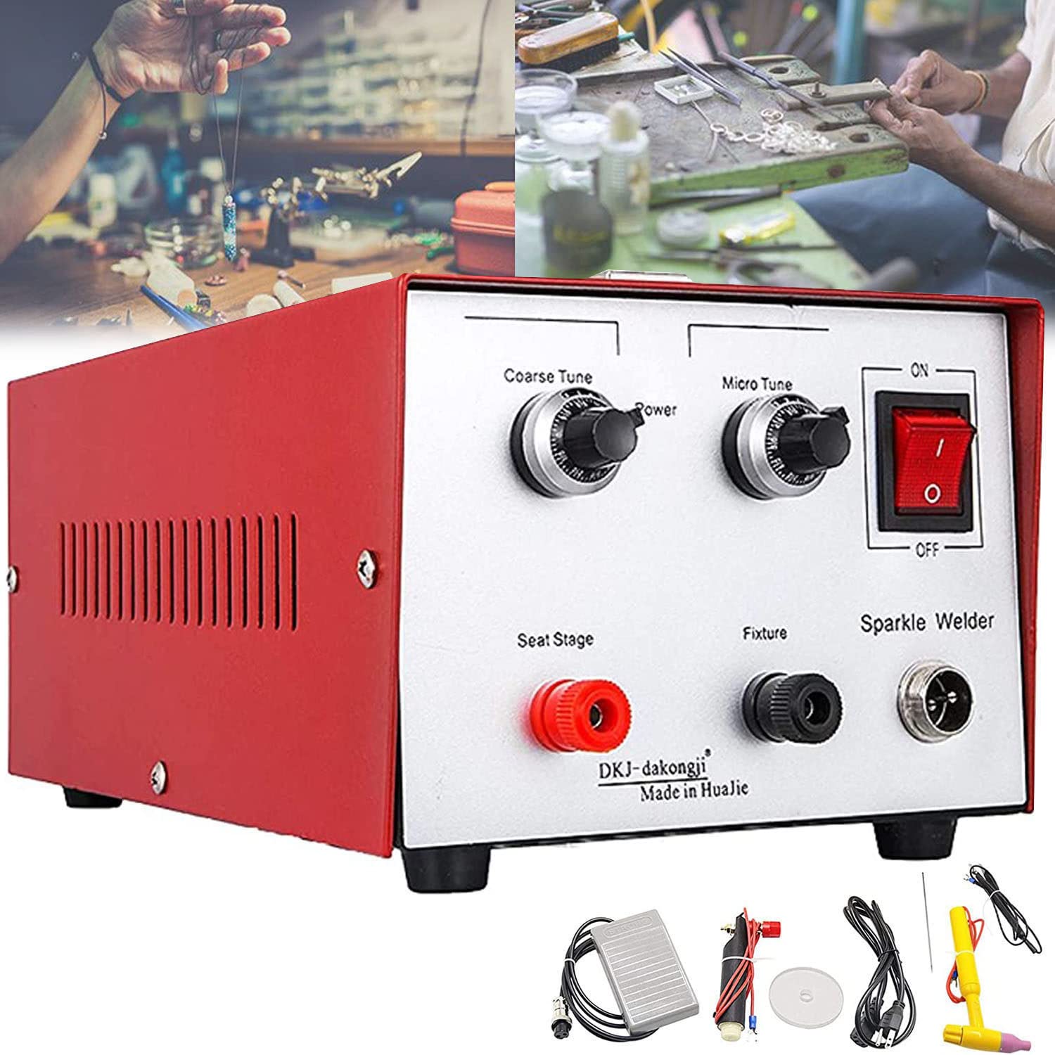 Máquina de Soldadura por Puntos de Joyería 200W Soldador Laser Joyeria Joyería Soldadora por Puntos 0.5mm-1.7mm Máquina de Soldadura Eléctrica,Red