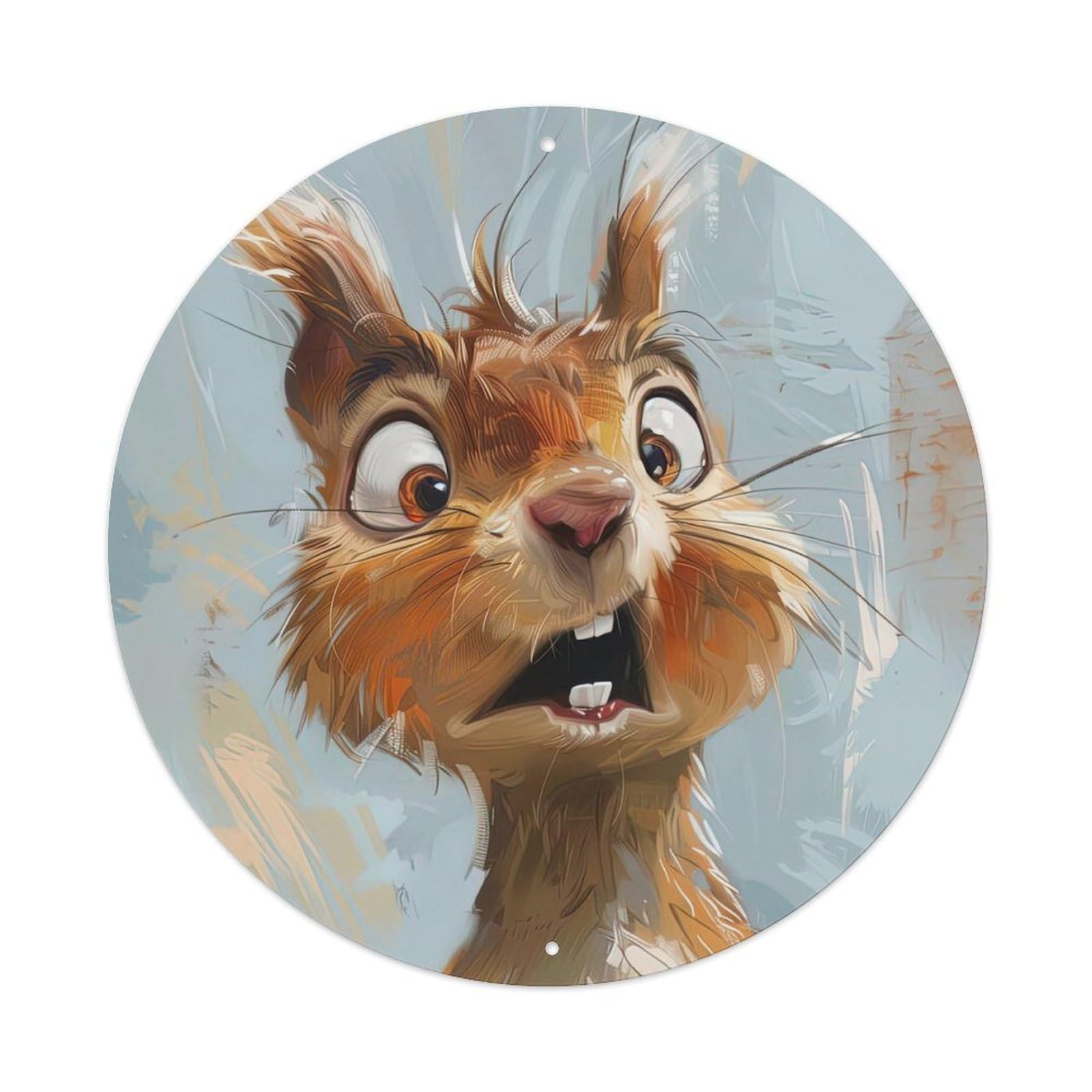 Animal Squirrel Metal Tin Sign
