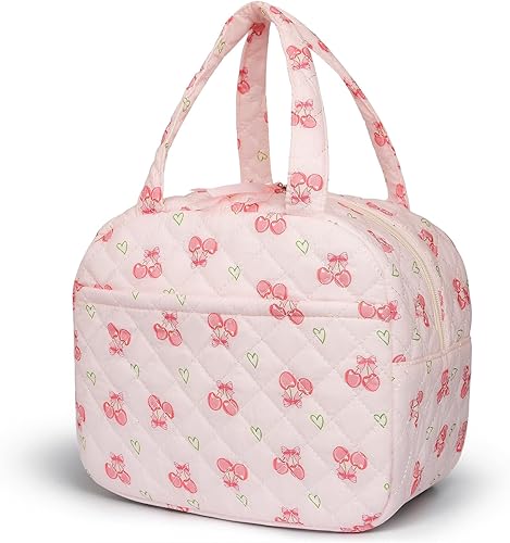 Miniatura 17 de Lonchera acolchada para mujeres, lonchera para niñas adolescentes, bonitas bolsas de almuerzo florales para el trabajo, escuela, oficina, picnic,