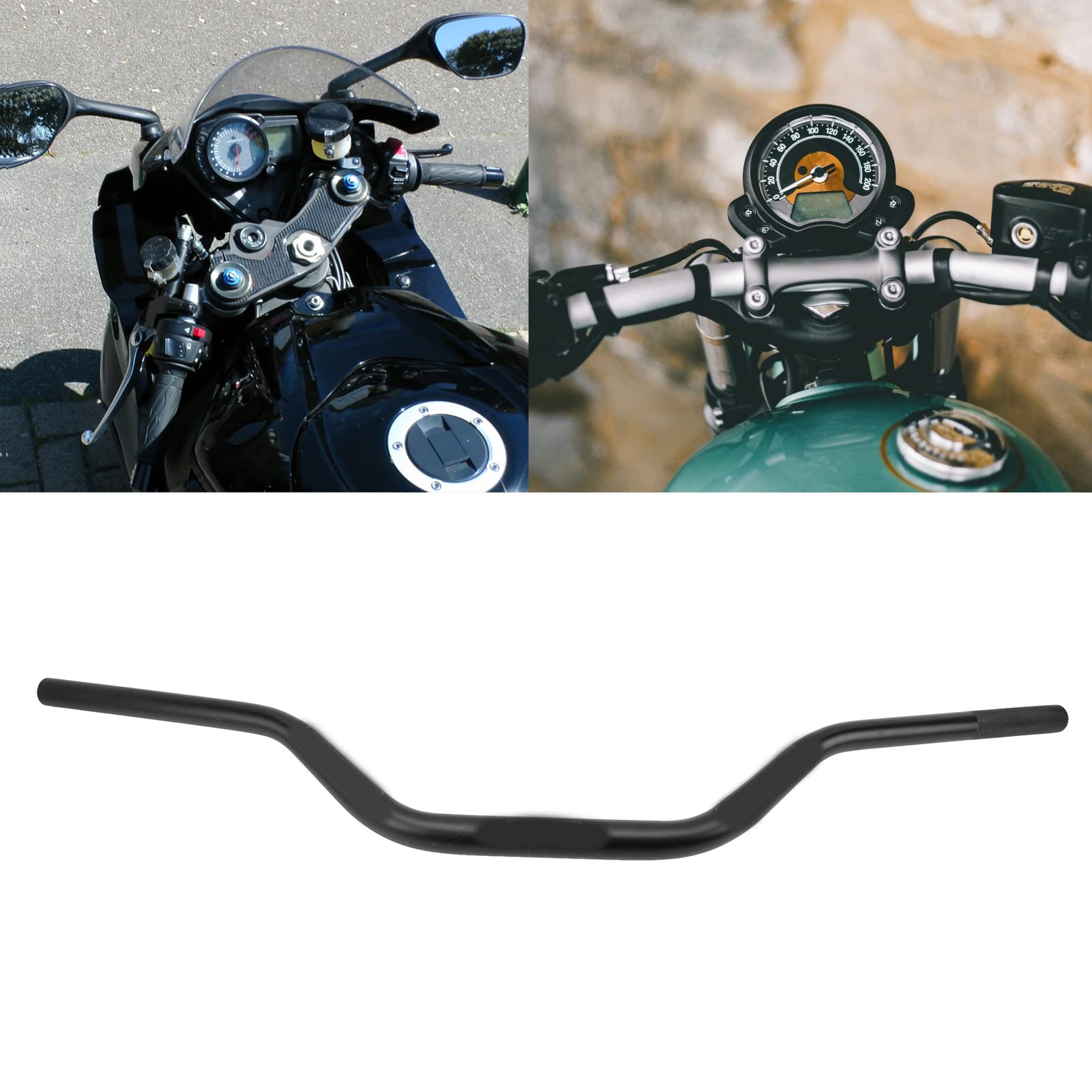 28 mm Poignées Courbes en Aluminium Anodisé pour Moto Barre de Guidon Moyenne Remplacement Universel pour CRF230F