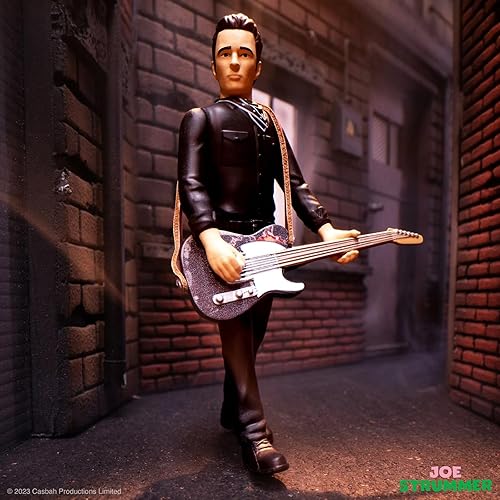 Miniatura 5 de SUPER7 Joe Strummer London Calling Reaction Figura de 3.75 pulgadas