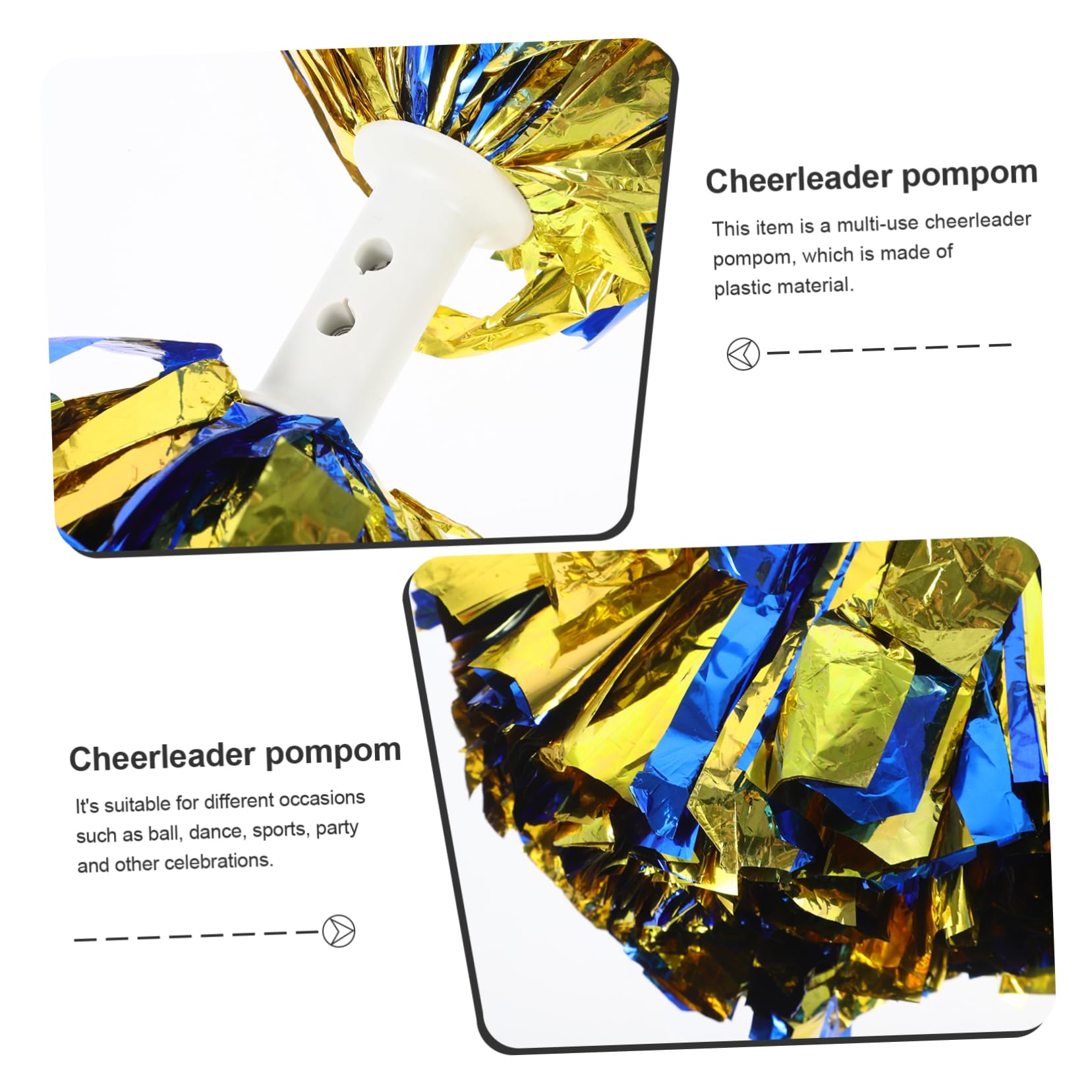 Ashmacdo 2 Pcs Cheer Bow Holder Pom Pom Holder for Cheerleaders Backpack Straps for Pom Poms Adjustable Backpack Straps Holder Cheerleader Cheerleading Gifts for Girls, No pom Poms