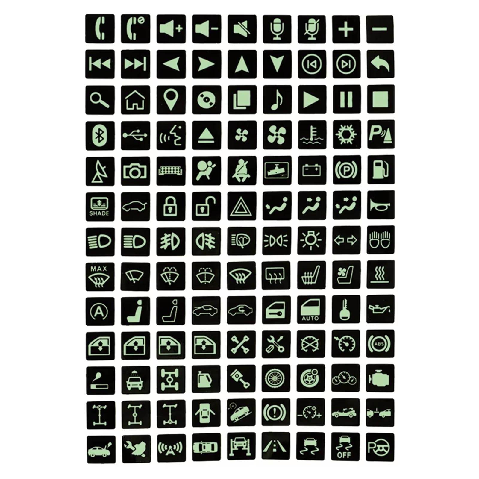 Repair Luminous Rocker Switch Label PVC Car Sticker Truck Instrument Circuit Panel Decal Decoration Car Styling Accessories