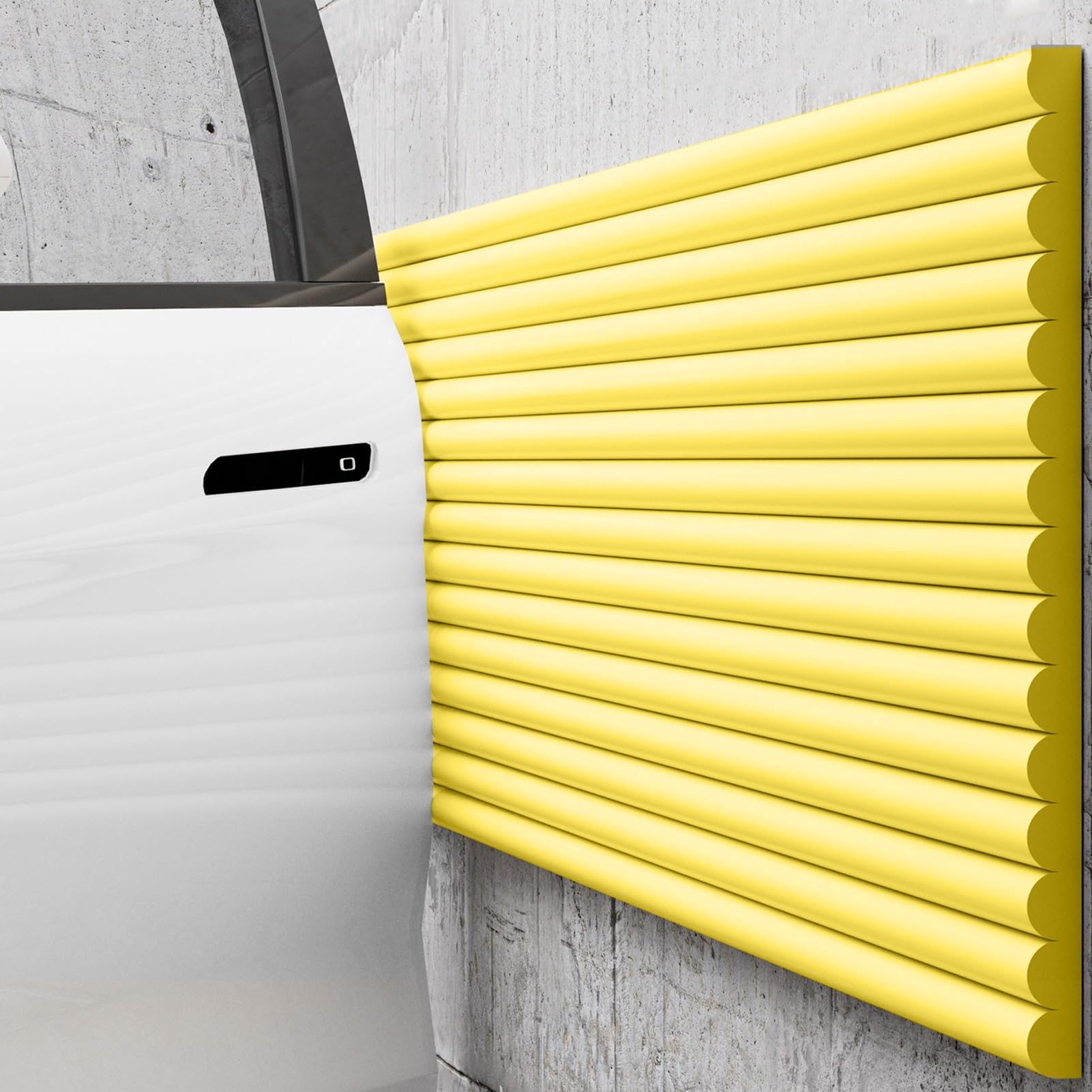 NBR Foam NBR ochraniacz ściany samoprzylepnej - szerokość 60 cm, ochraniacz na kolumny garażowe, drzwi samochodowe i zderzaki, ochrona przed uderzeniami, ochrona przed uderzeniami i zadrapaniami