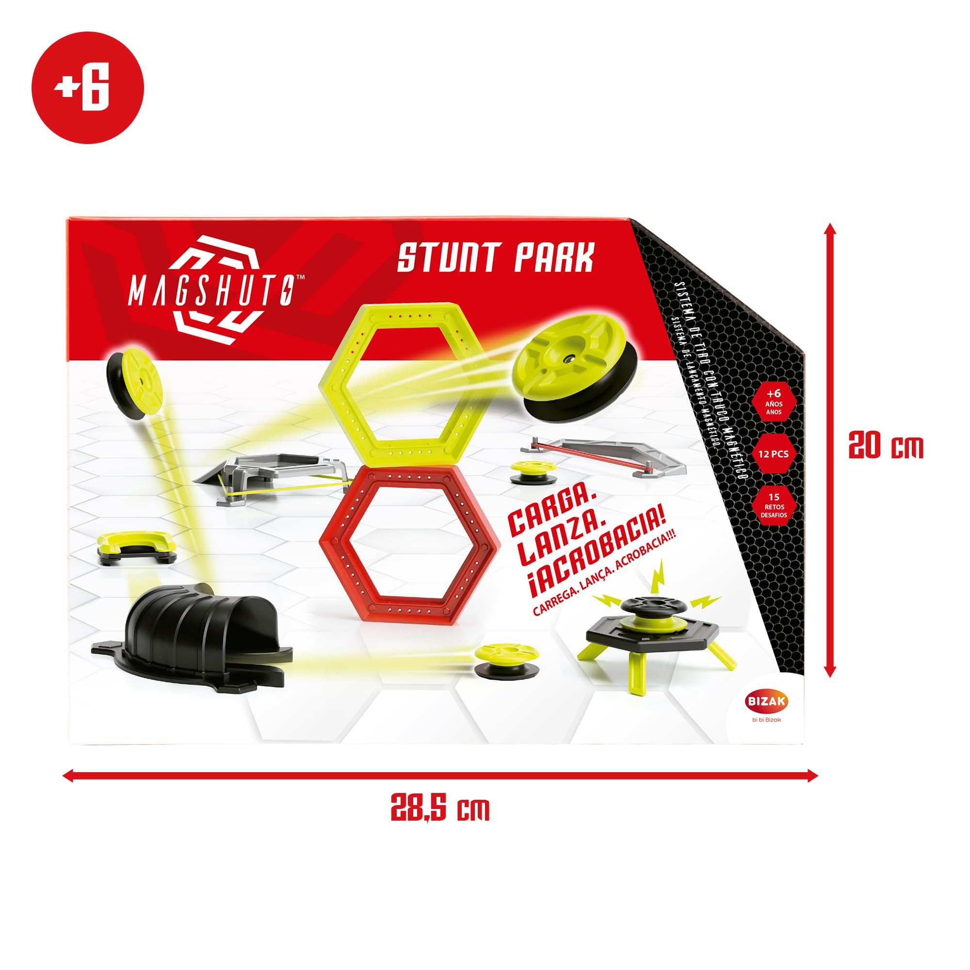 Bizak Magshuto Stunt Park – Set De Acrobacias Extremos Con Rampa