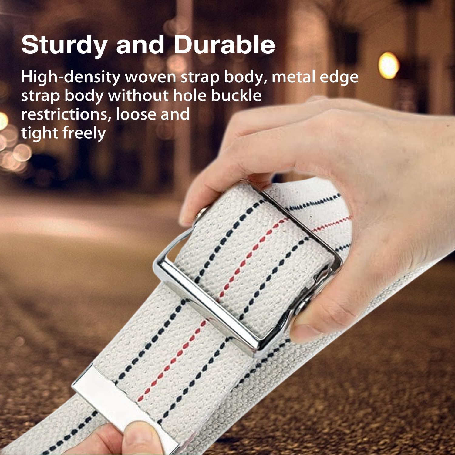 10 Packs Transfer and Gait Belts with Metal Buckle and Belt Loop Holder - Standing and Transfer Walking Assist Aid for Seniors, Elderly Patients, Caregiver, Nursing, Therapist, 60 inch — Amazon image 5