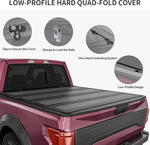 Miniatura 79 de Oedro - Cubierta suave y enrollable para caja de camioneta, caja Fleetside de 8 pies, sin Ram Box