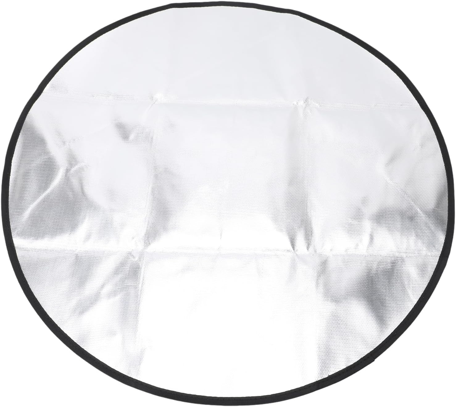 36 Inch Round Outdoor Under Grill Mat Fireproof Grill Pad, Portable Waterproof Outdoor Fireproof Mat for All Kinds of Outdoor Places,Barbecue Mat, Fire Pit Mat (Silicone and Aluminum Foil)