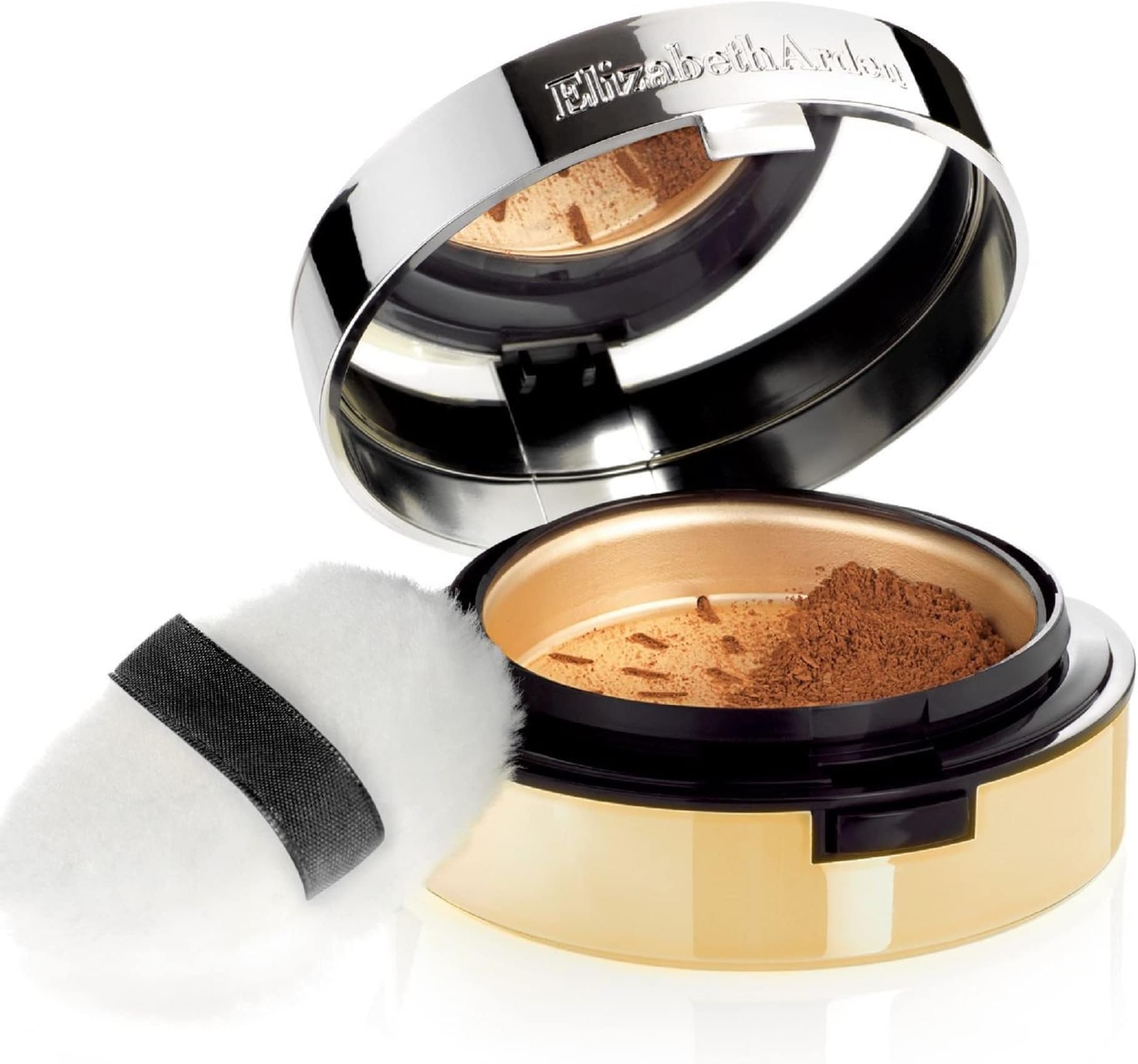 Elizabeth Arden Pure Finish Mineral Powder Foundation in Shade 3, 8.33g, Non-Drying, Skin-Brightening Powder, Sheer to Full Coverage, for Normal to Oily Skin
