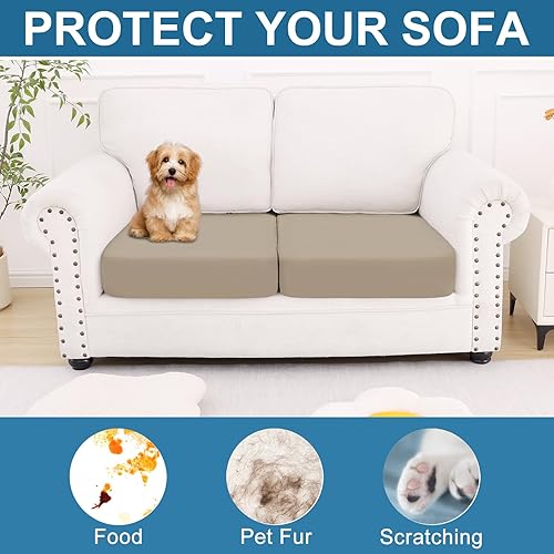 Miniatura 208 de Smiry Fundas de cojín de sofá con estampado, fundas de sofá elásticas y suaves para sofá, funda de sofá antideslizante lavable protector de muebles