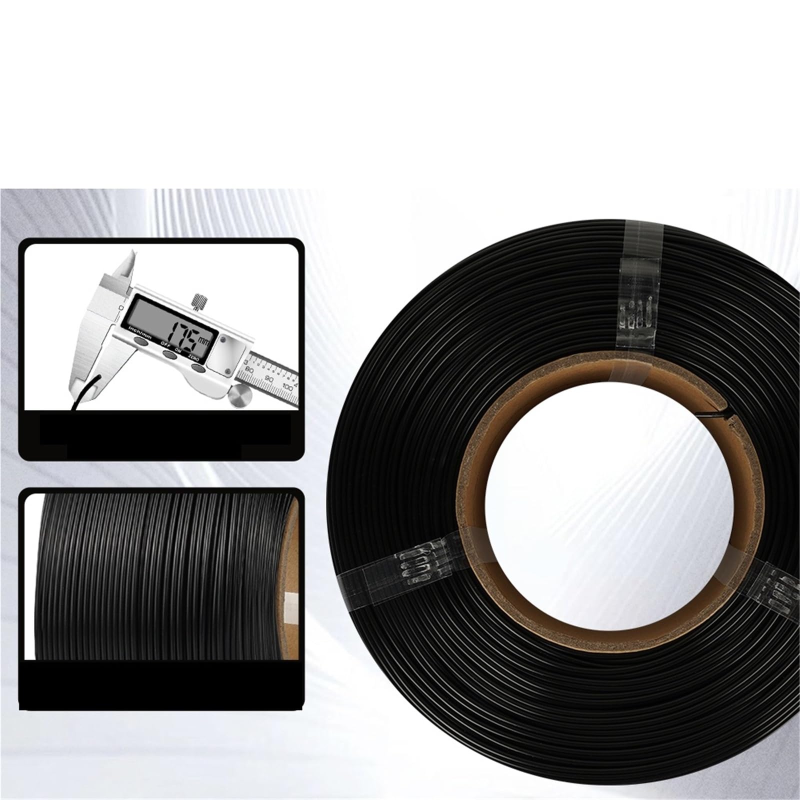 Compatible con filamento PLA KINGROON de 1,75 mm. | 10 recambios sin carrete de 1 kg, sin burbujas, aptos for sistemas reutilizables/sin carrete(Red 10KG)