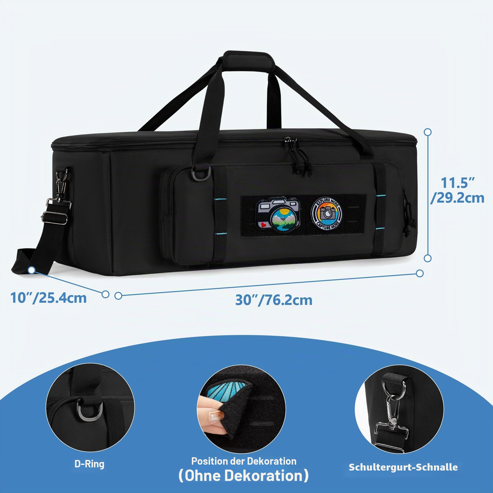 samdew 30'' Stativ Reisetasche, Fotostudio Equipmenttasche