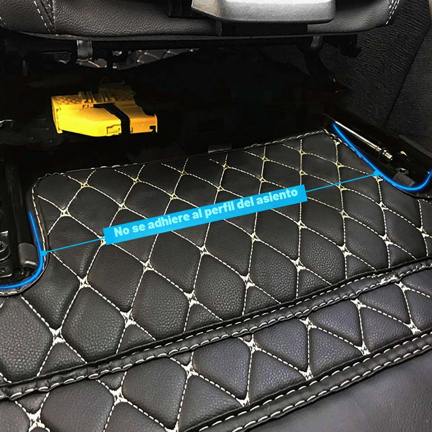Alfombrillas en Cuero Personalizadas para Mercedes A/B/C/E/G/S/R/V-Class CL GL SL EQ AMG, Impermeable Antideslizante Alfombras de PU Cuero del Coche Negro
