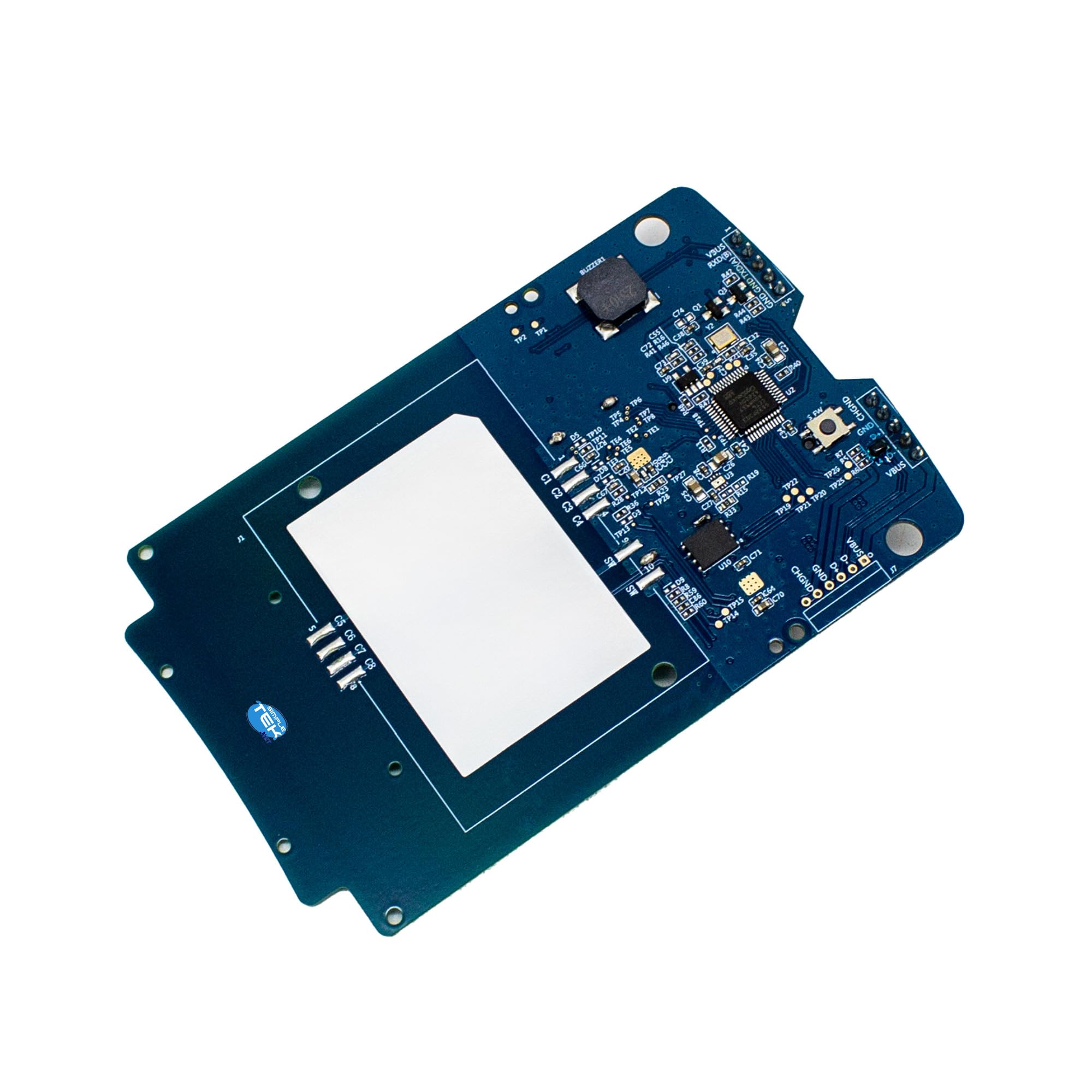 SIMPLETEK – Módulo Lector de tarjetas inteligentes NFC RFID sin contacto Tarjeta de emulación | ISO 14443, MIFARE®, FeliCa, ISO 18092 NFC, ISO 15693, R/W, CCID, PC/SC, UBS 2.0, VGA, Conector JST SH, LED bicolor