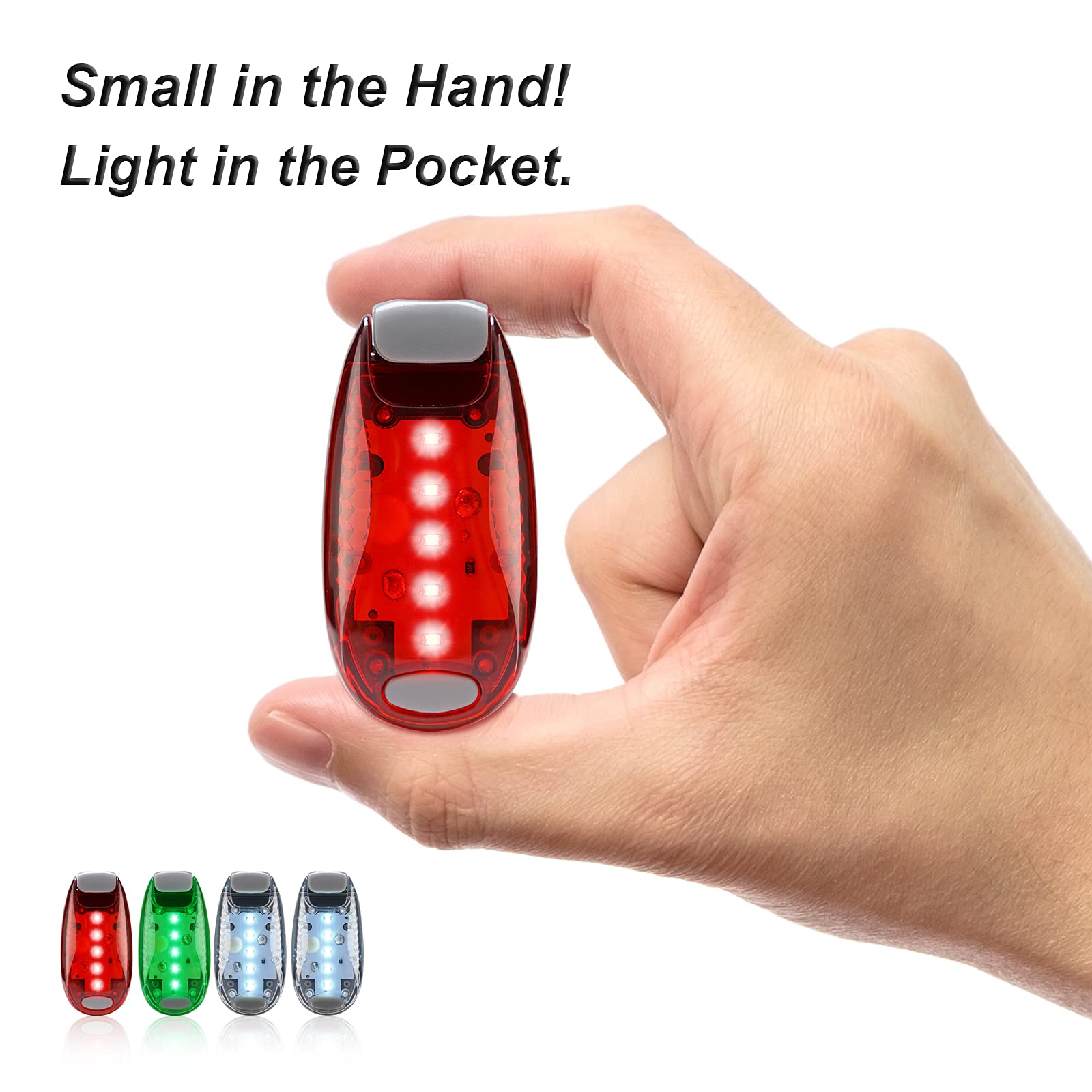 4pcs Navigation lights for boats kayak, LED Safety Light, 3 Types