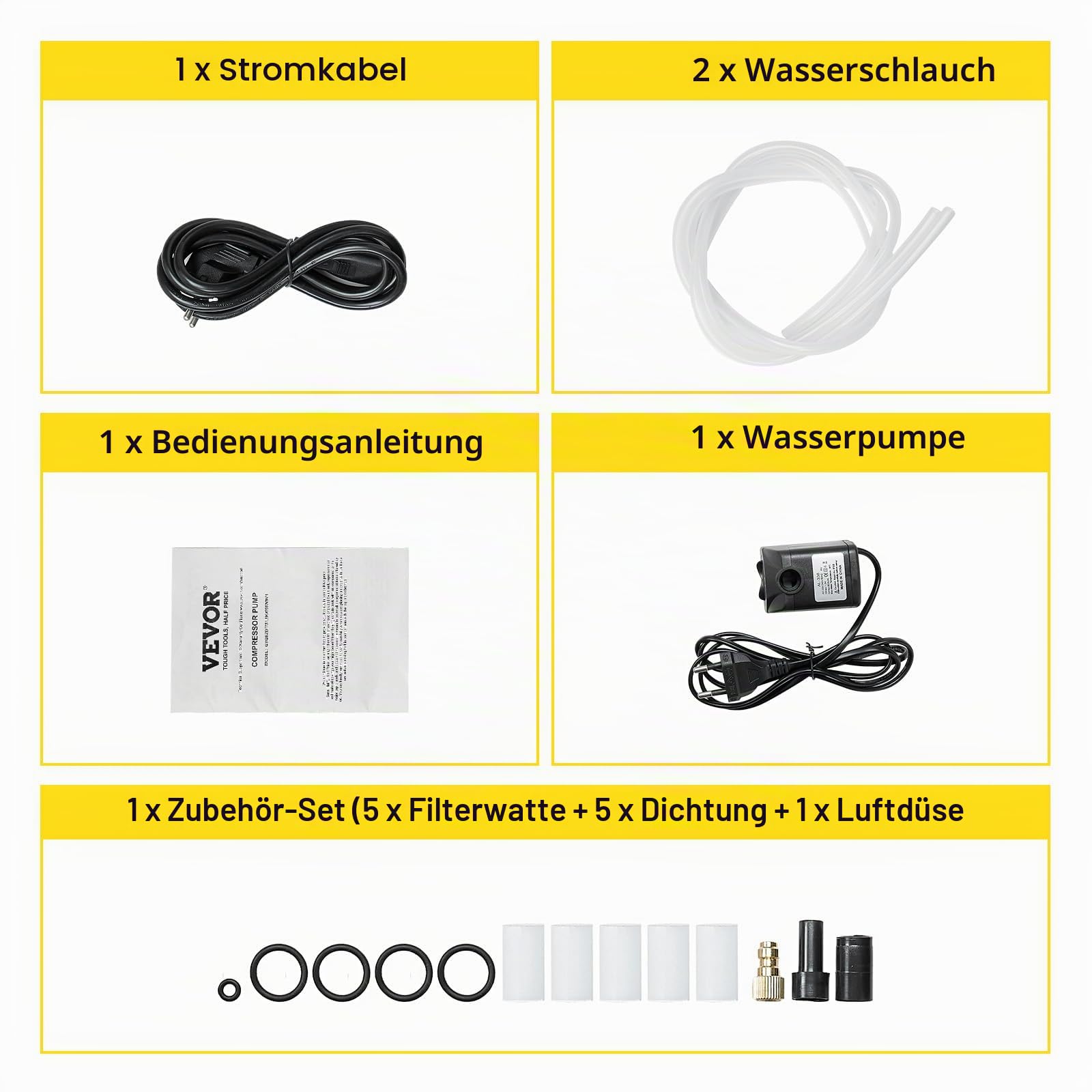 VEVOR Hochdruckkompressor, 300 Bar, Luftgewehrkompressor 1800 W, 220 V, automatischer Druckentlastung, geeignet für Paintball-Luftgewehre, PCP-Gewehre und Tauchflaschen