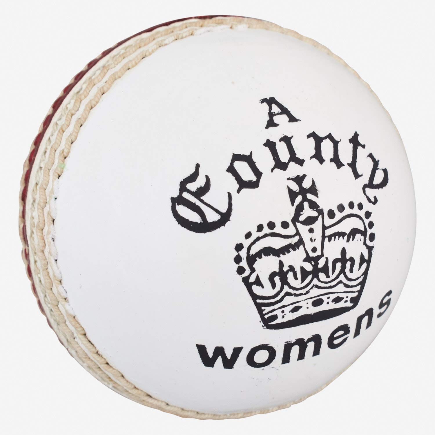 Readers County Crown Cricket Ball 5oz, Red/White, Womens