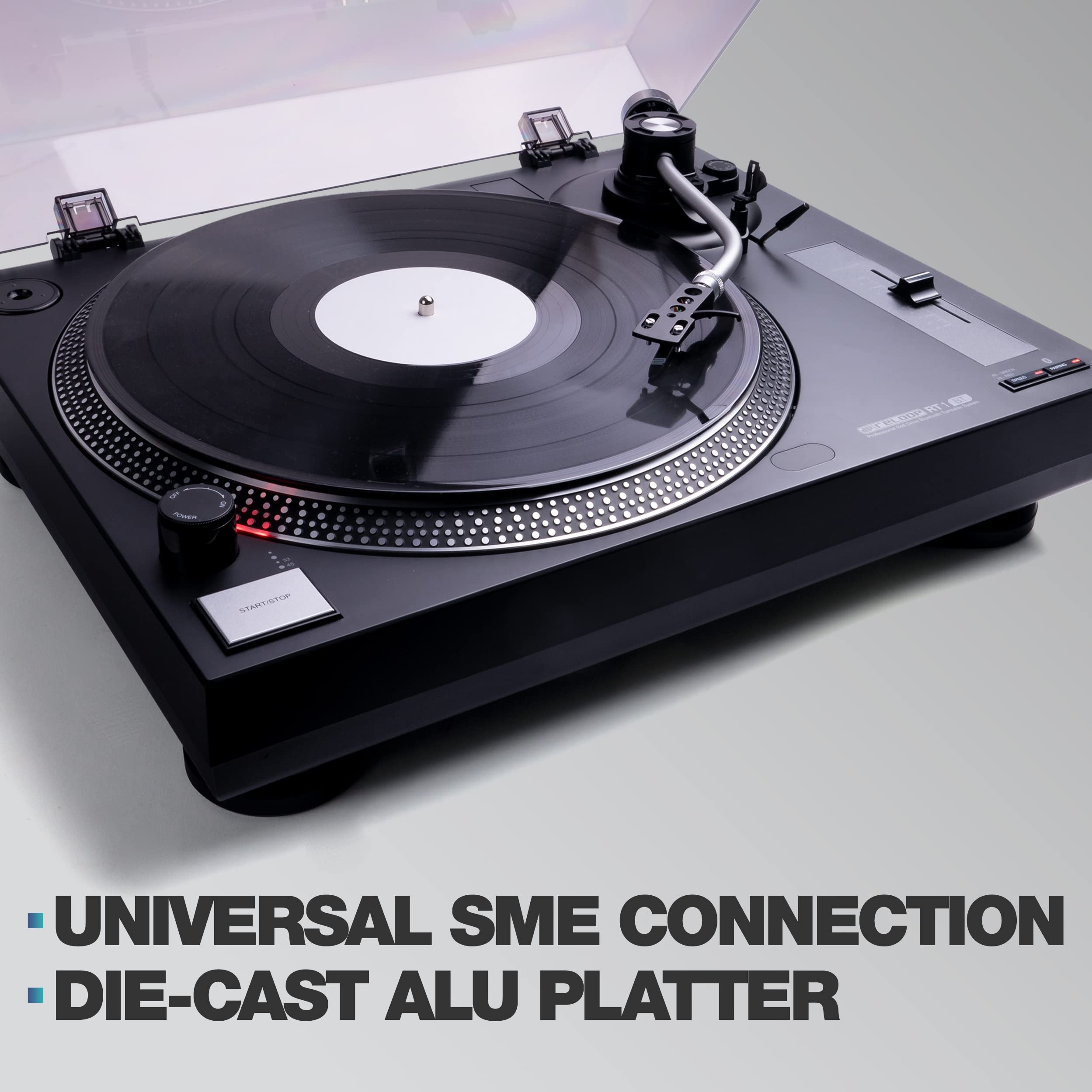 Reloop RT-1 BT & Reloop DSM-3 BT Speaker Bundle: Turntable + Speaker DJ and HiFi Pleasure Combined with Smart Connectivity