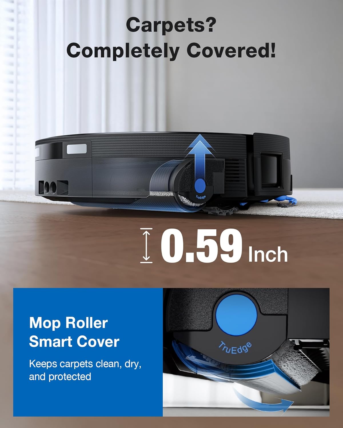 ECOVACS DEEBOT X12 OMNICYCLONE Robot Vacuum and Mop, 22000Pa Suction, FocusJet Pre-Spray, Bagless Dust Station, OZMO Self-Washing Mop, TruEdge Cleaning, ZeroTangle, AIVI 3D AI Navigation 4 71+X5F8koVL. AC SL1500