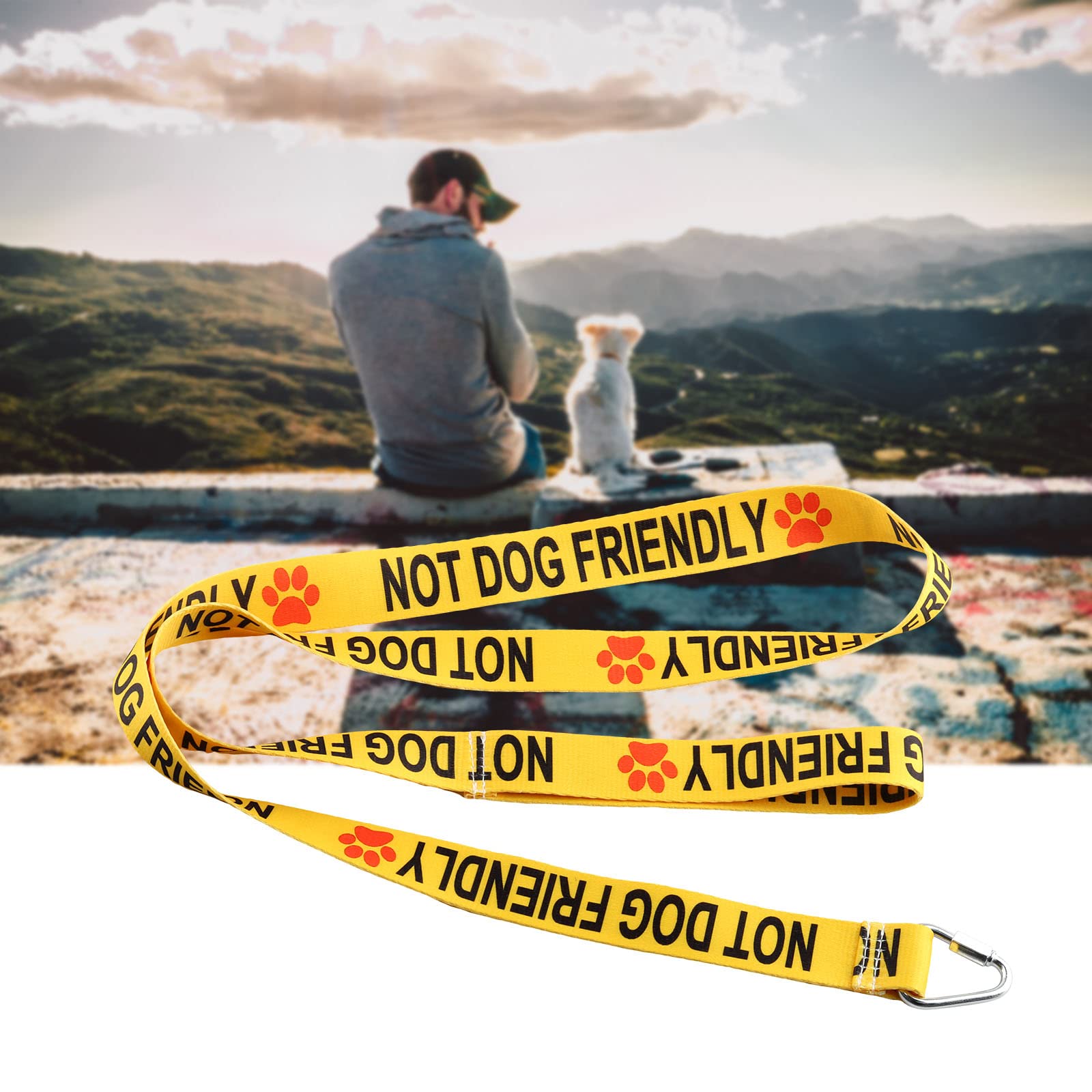 „Not Friendly“ Hundeleine – Warnleine Für ängstliche Hunde, 150 Cm, Polyester, Bedruckt