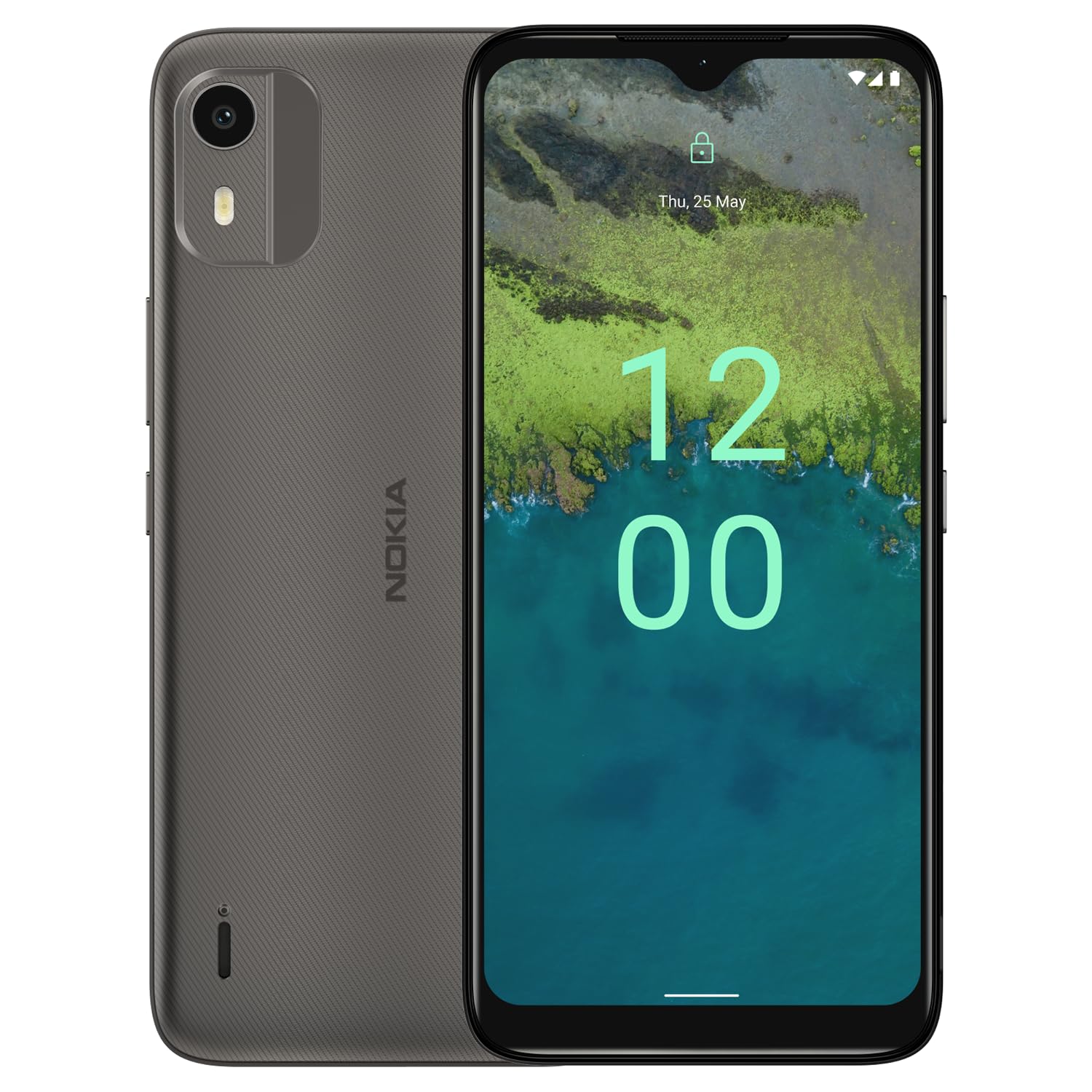 Nokia C12 | Android 12 | Unlocked GSM Smartphone | 2 Day Battery | 2GB RAM | 64GB Storage | 6.3" Inch Screen | 8MP Camera | Charcoal | Not Compatible with Verizon or AT&T