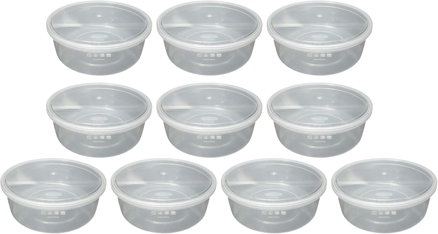 Clear Plastic Microwave Containers with Lids Meal Prep Takeaway