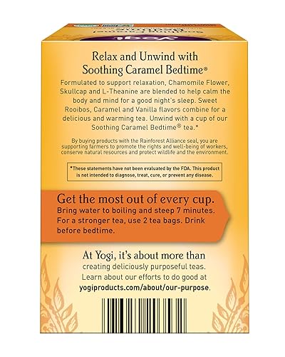 Miniatura 2 de Té de hierbas sin cafeína calmante caramelo Yogi Bedtime VLX-1106 16 1 1
