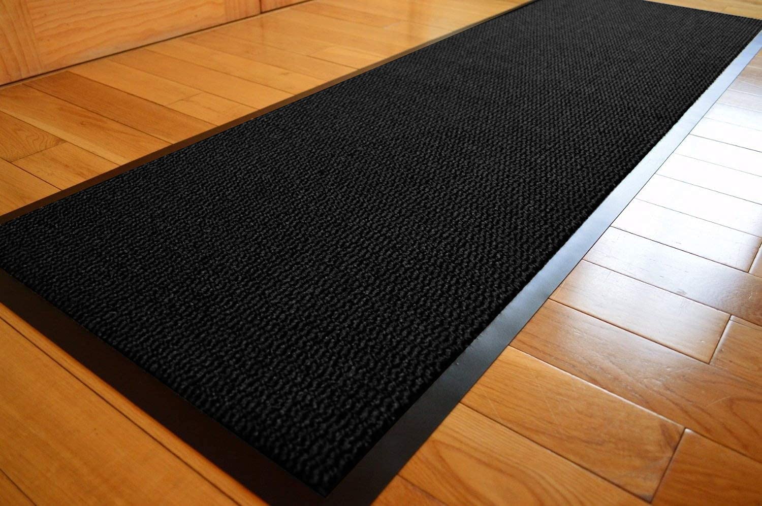 DIRT TRAPPER SMALL MEDIUM LARGE DOORMAT CHARCOAL/BLACK ABSORBENT BATHMATS NON SLIP HEAVY DUTY RUG INSIDE OUTSIDE WATERPROOF BARRIER MAT DOOR OFFICE FLOOR KITCHEN RUNNER UTILITY CARPET (80 X 140 CMS)