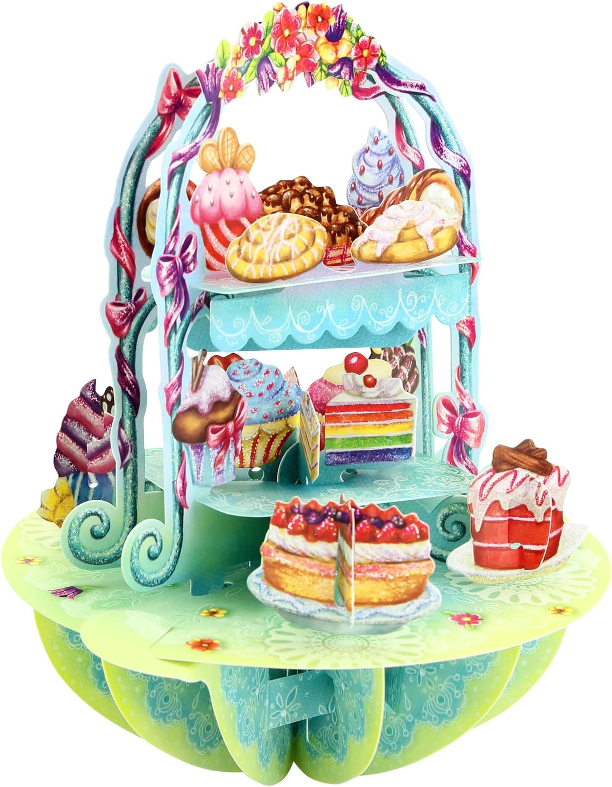 Pirouette, 3D Pop Up Greeting Card - Cake Display - For Her, For Mum, Birthday, Mothers Day