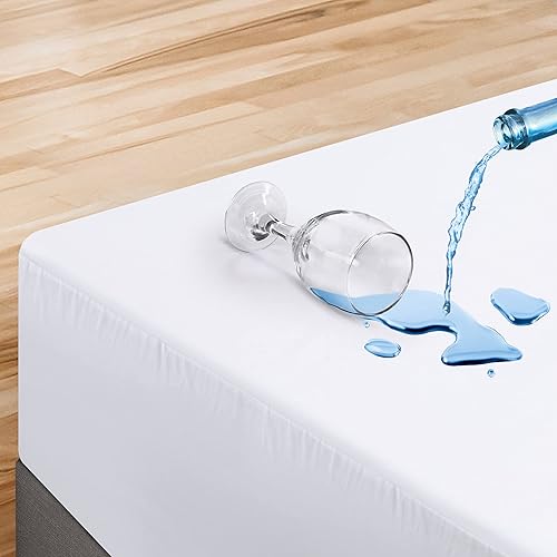 Miniatura 5 de Utopia Bedding Juego de 5 protectores de colchón y almohada con cremallera tamaño Queen  100% impermeable colchón y funda de almohada  Suave y