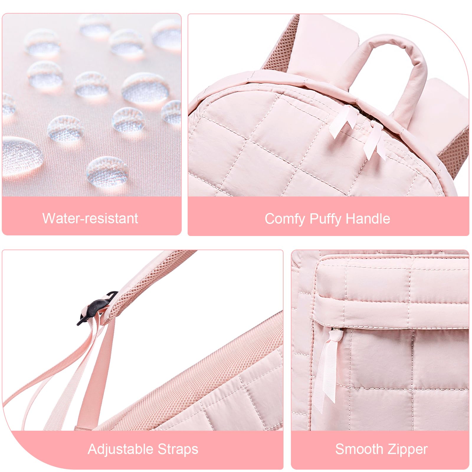 BTOOP Mochila escolar para adolescentes, niñas, mujeres, laptop, universidad, llavero, cartera, para niñas y mujeres, informal, escuela secundaria