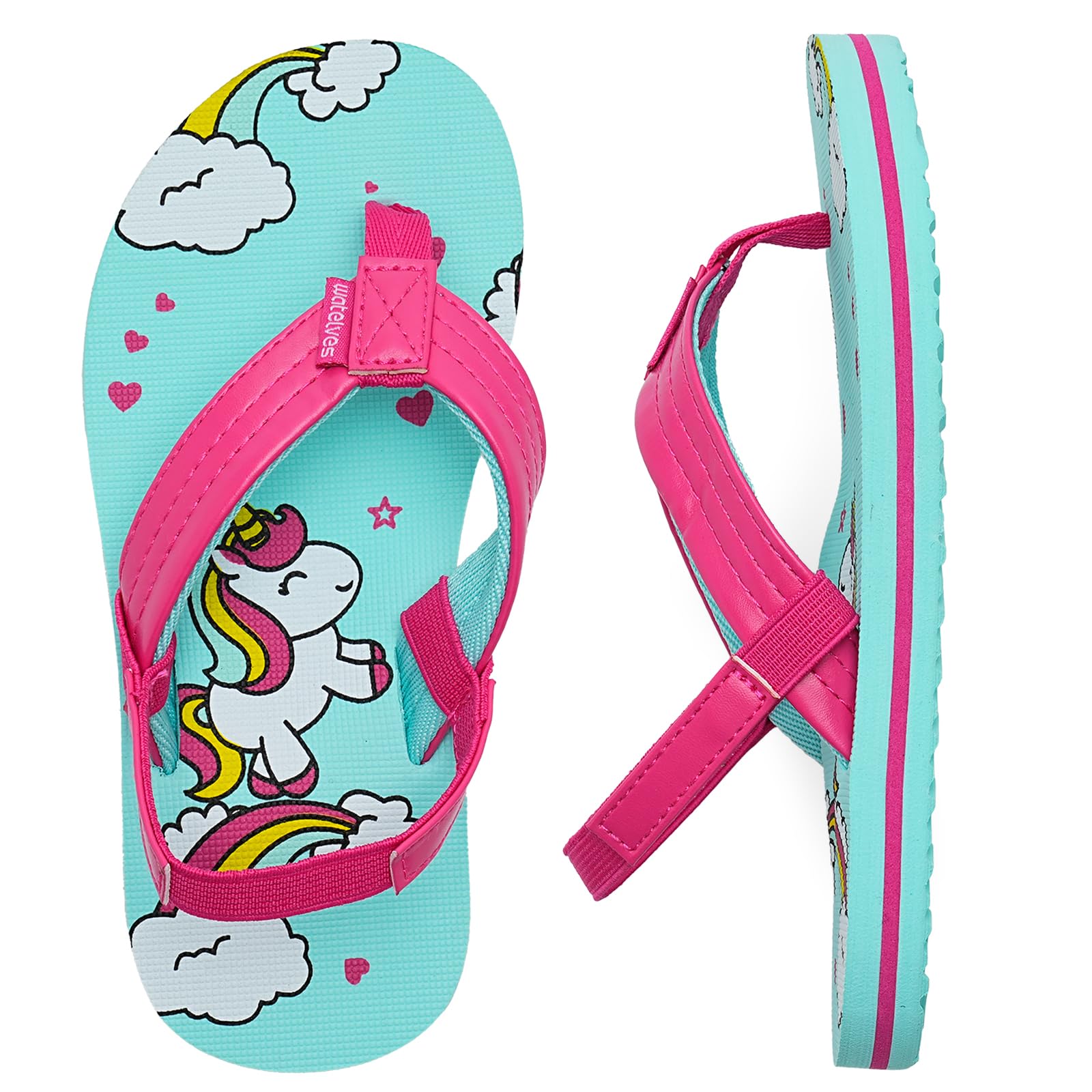 WateLves Flip Flops Kinder Badelatschen Kinder Sommer Zehentrenner Strand Sandalen MäDchen Jungen Unisex